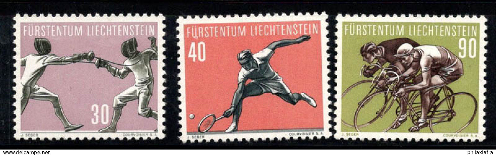 Liechtenstein 1958 Mi. 366-368 Neuf ** 100% Sport - Ungebraucht