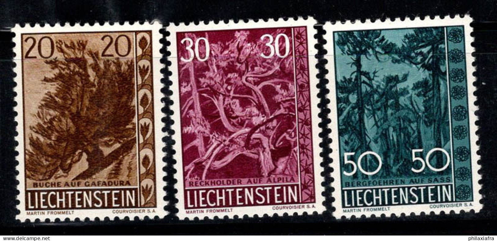 Liechtenstein 1960 Mi. 399-401 Neuf ** 100% Arbres, Flore - Ungebraucht
