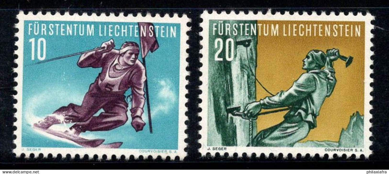 Liechtenstein 1955 Mi. 334-335 Neuf ** 100% Sport - Ungebraucht