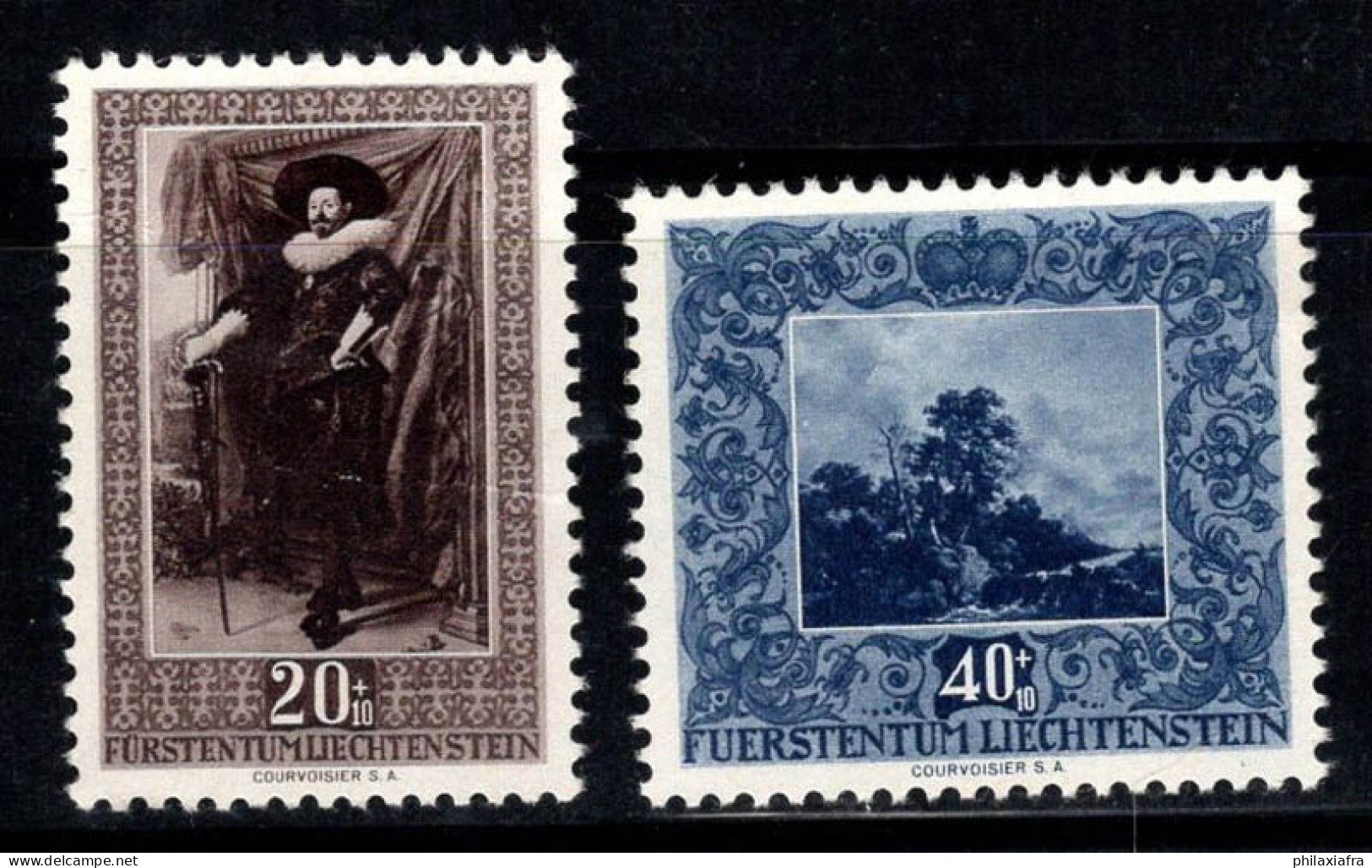 Liechtenstein 1951 Mi. 302-303 Neuf ** 40% Art, Peintures - Neufs