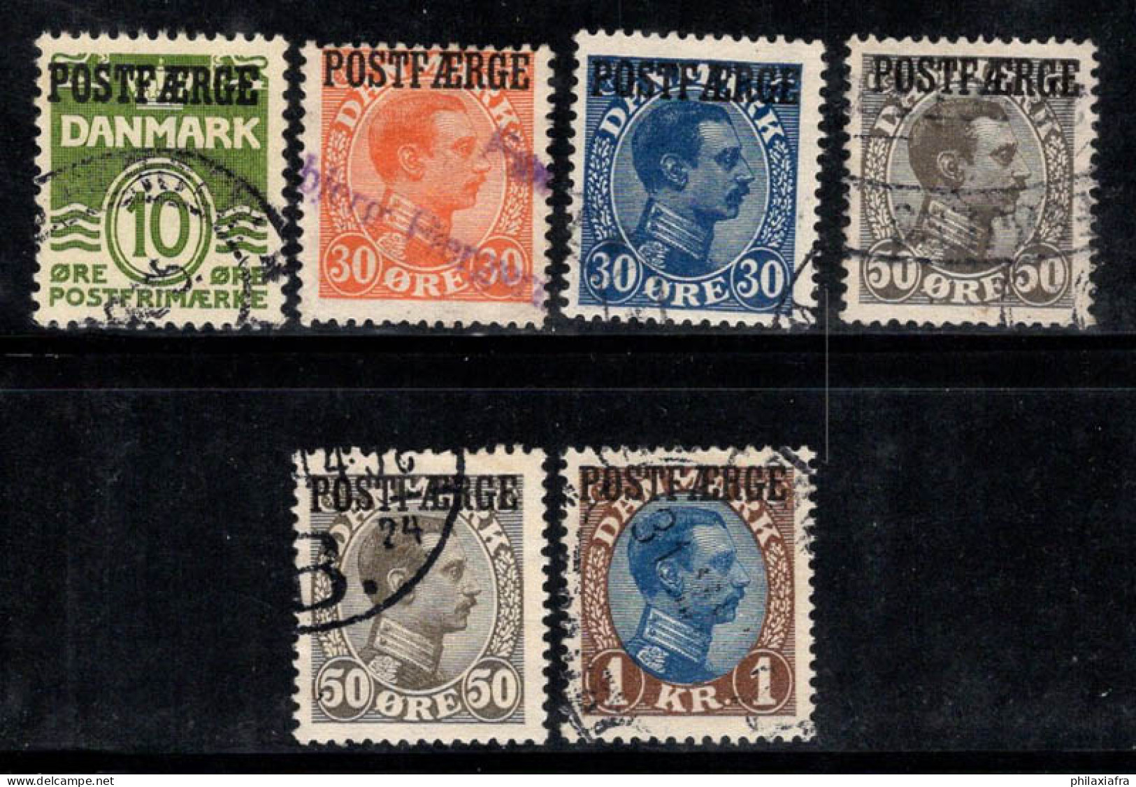 Danemark 1922 Mi. 5-10 Oblitéré 100% Colis Postaux Roi Christian X - Colis Postaux