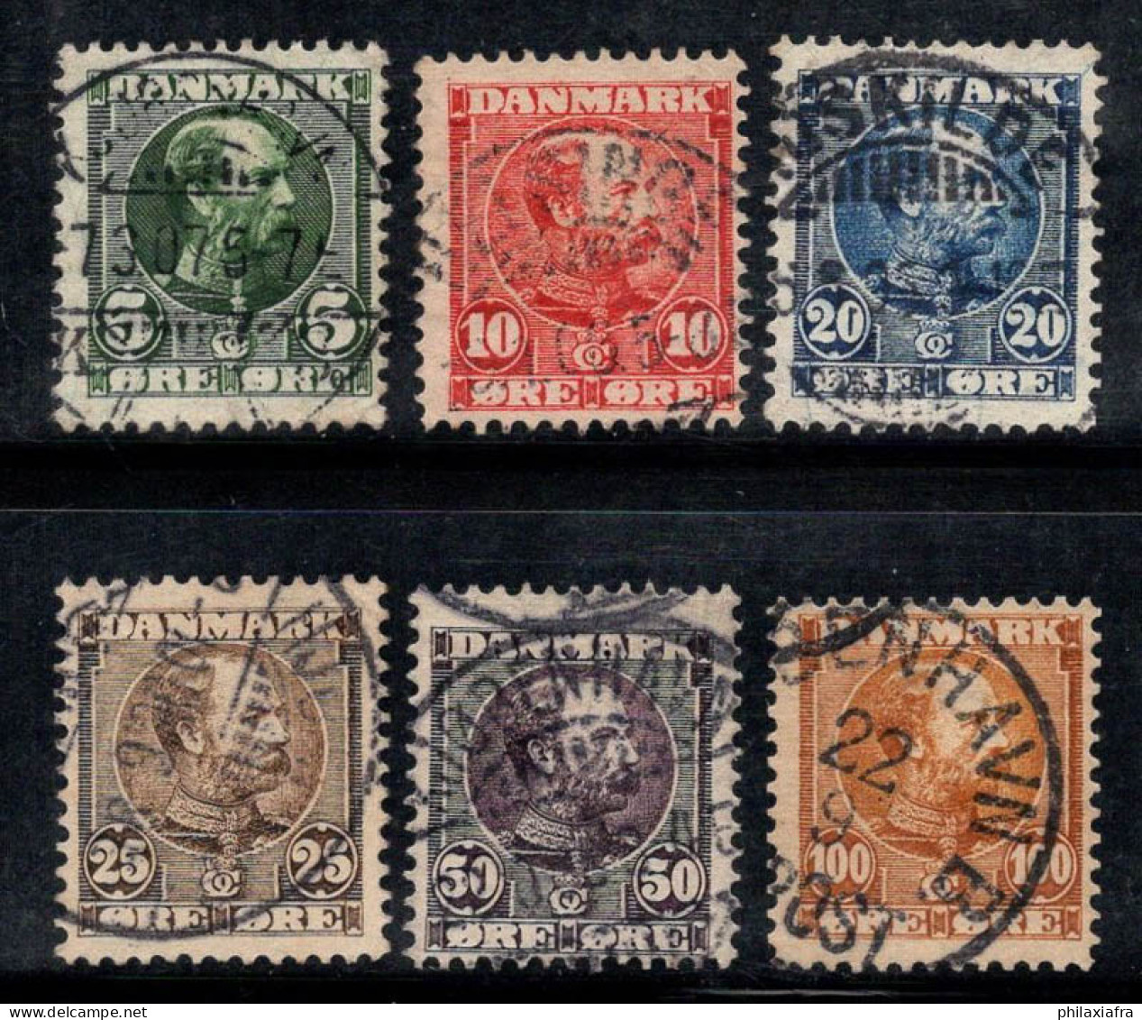 Danemark 1904 Mi. 47-52 Oblitéré 80% Roi Christian IX - Used Stamps