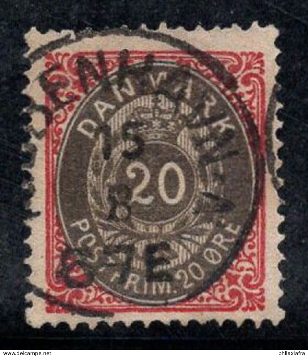 Danemark 1875 Mi. 28 Oblitéré 100% Chiffres, 20 O - Oblitérés