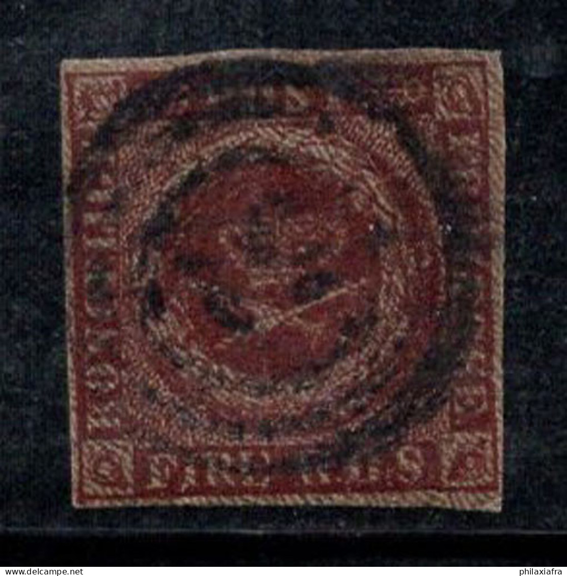 Danemark 1851 Mi. 1 Oblitéré 100% 4 S, Armoiries - Used Stamps