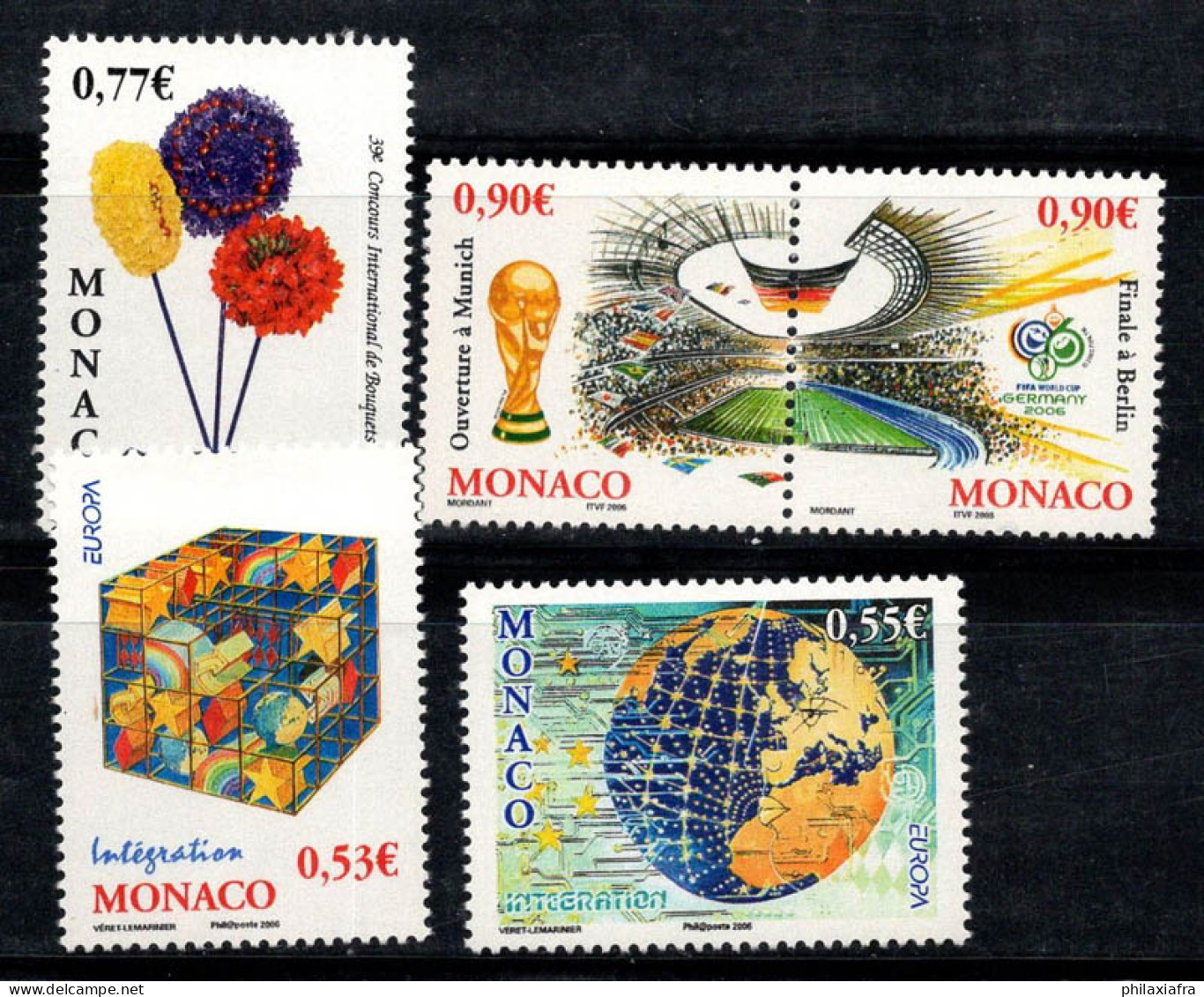 Monaco 2006 Mi. 2796-2800 Neuf ** 100% Fleurs, Coupe Du Monde, Europe Cept - Andere & Zonder Classificatie