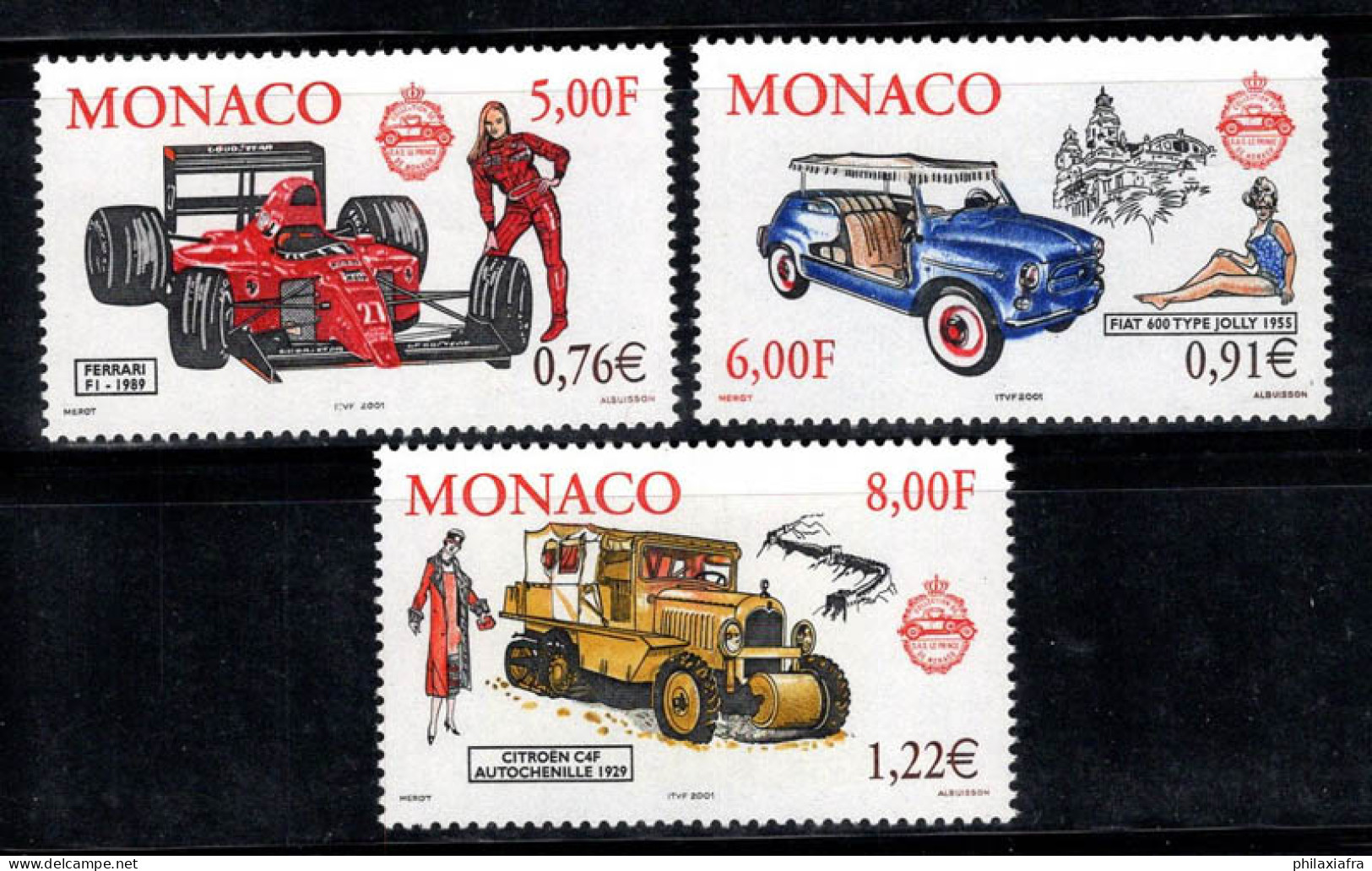 Monaco 2000 Mi. 2528-2530 Neuf ** 100% Automobiles Et Mode - Otros & Sin Clasificación