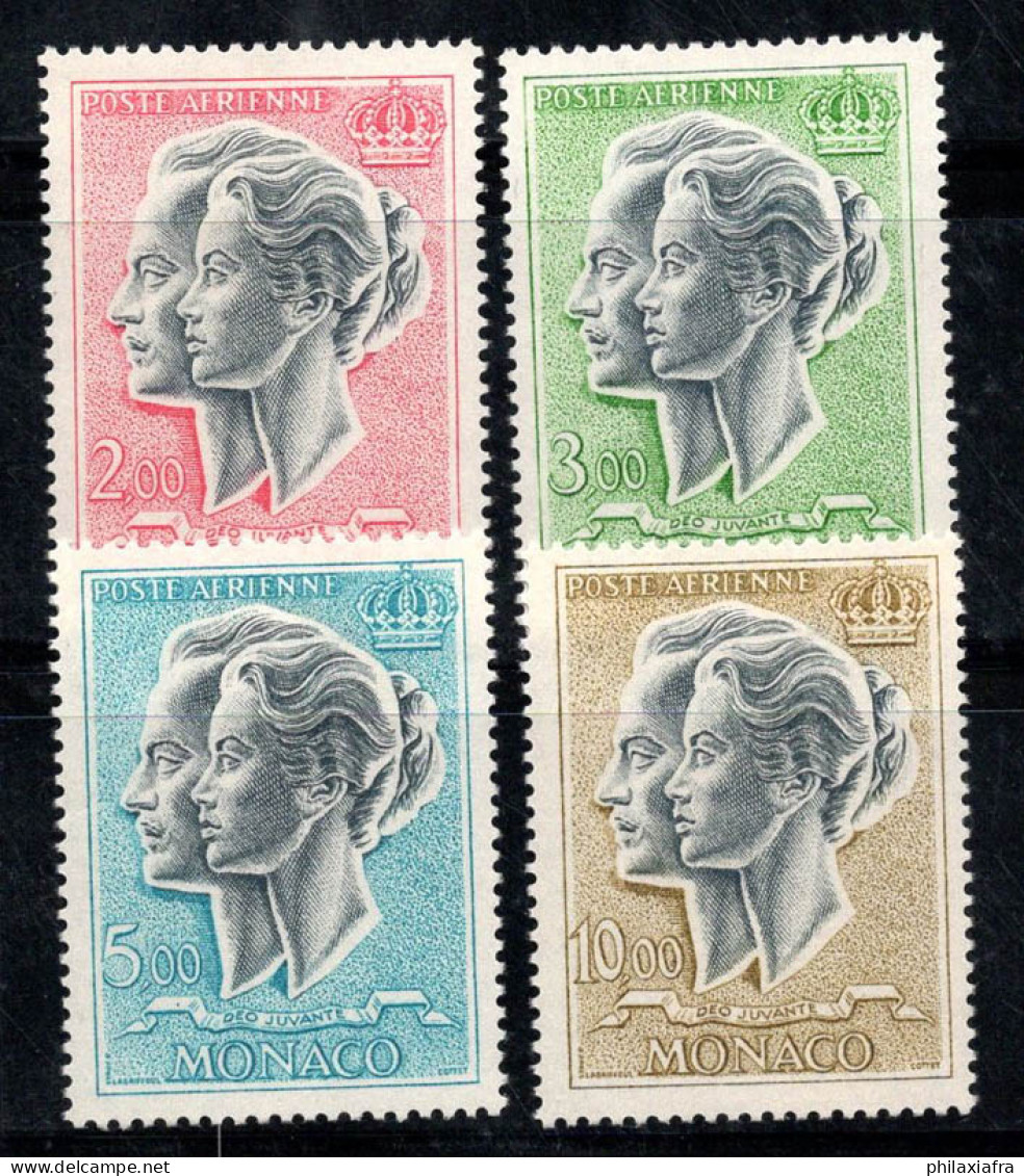 Monaco 1966-67 Mi. 844-846, 878 Neuf ** 100% Poste Aérienne Couple Royal - Poste Aérienne