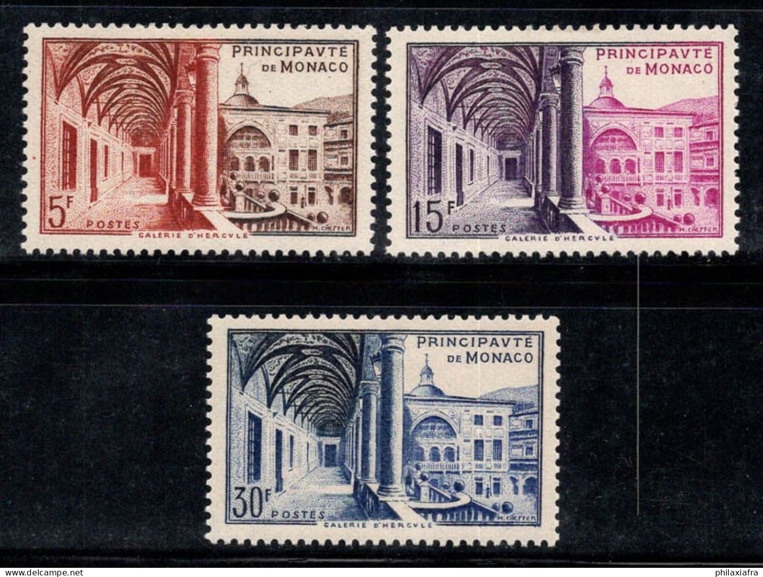 Monaco 1952 Mi. 455-457 Neuf ** 100% Musée De La Poste - Autres & Non Classés