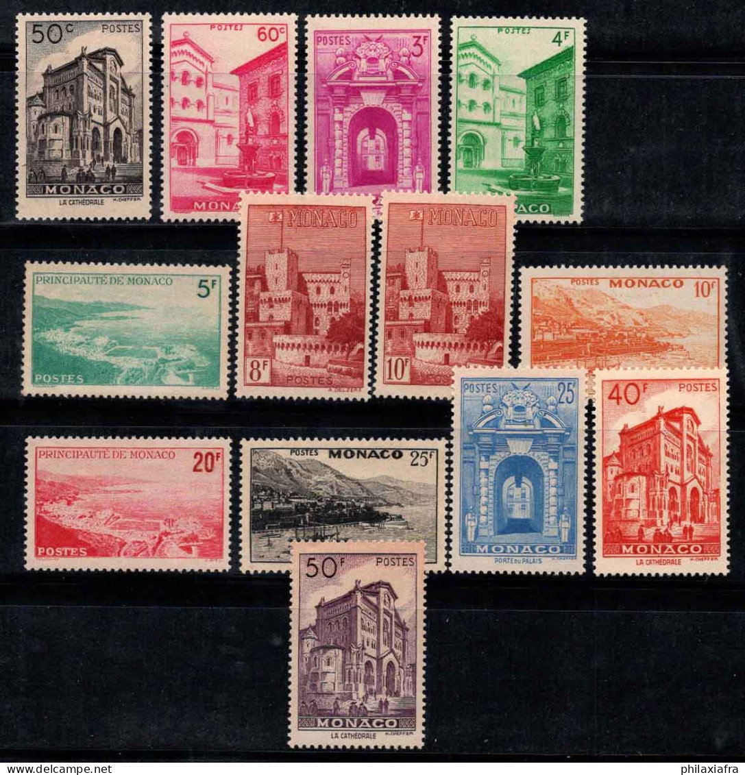 Monaco 1948 Mi. 381-393 Neuf ** 80% Monuments, Paysages - Sonstige & Ohne Zuordnung