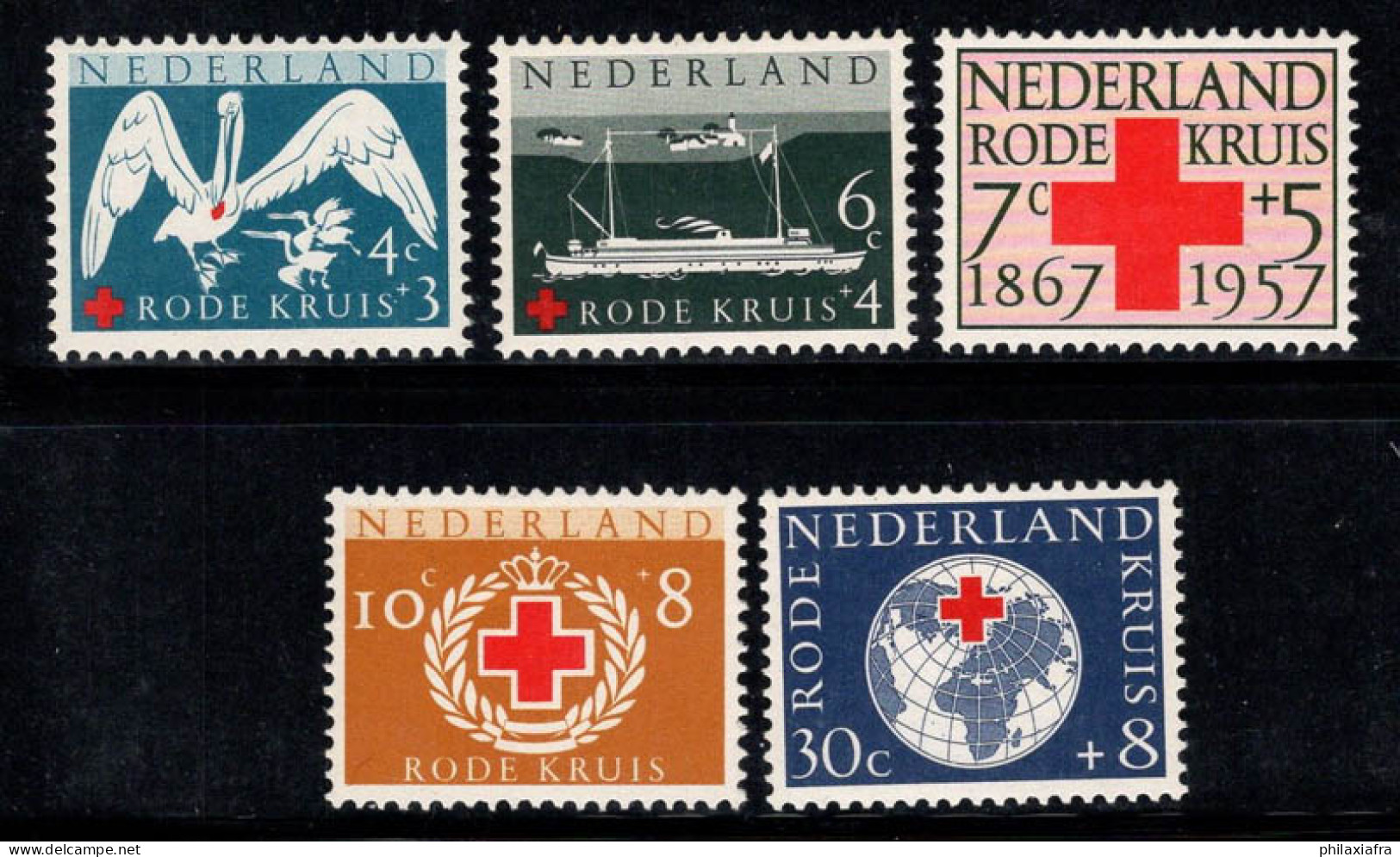 Pays-Bas 1957 Mi. 699-703 Neuf ** 100% Croix-Rouge - Ongebruikt