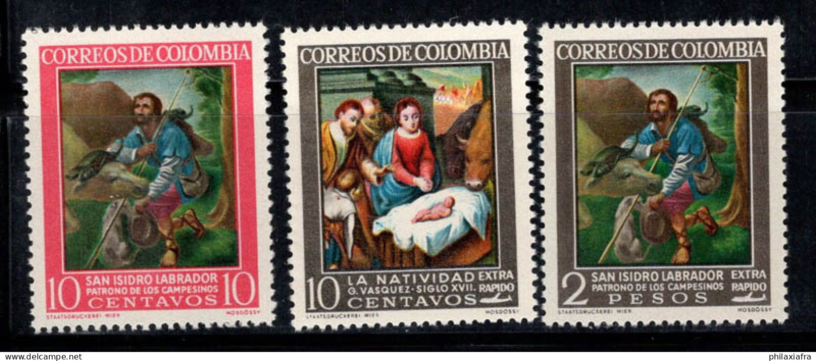Colombie 1962 Mi. 1029-1031 Neuf ** 100% ART, Peintures Chrétiennes Exprés - Colombia