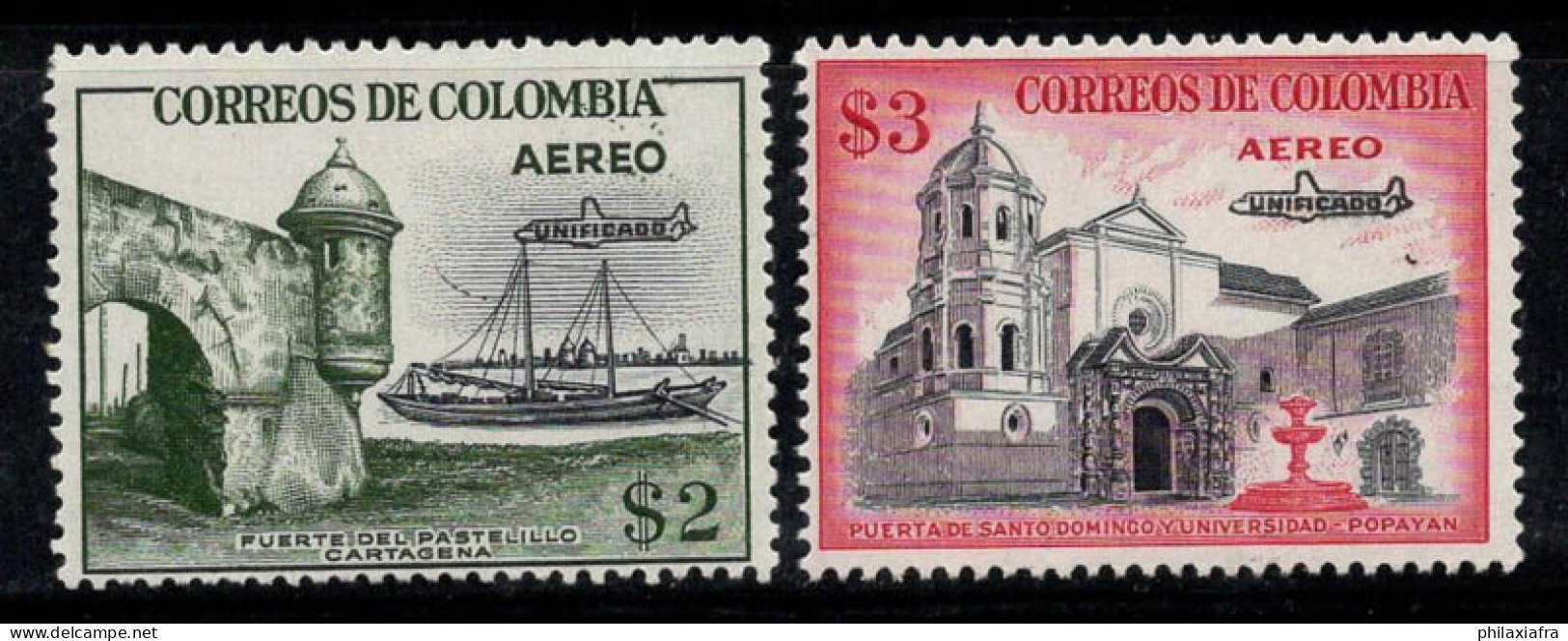 Colombie 1959 Mi. 879-880 Neuf ** 100% Poste Aérienne 2 P, 3 P, UNIFICADO - Colombia