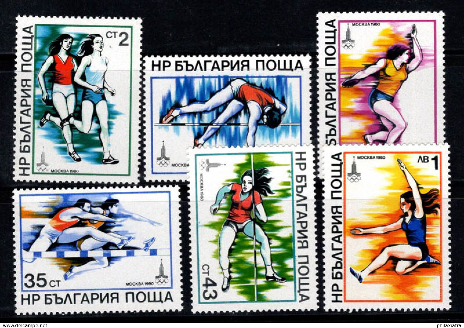 Bulgarie 1979 Mi. 2832-2837 Neuf ** 100% Jeux Olympiques - Neufs