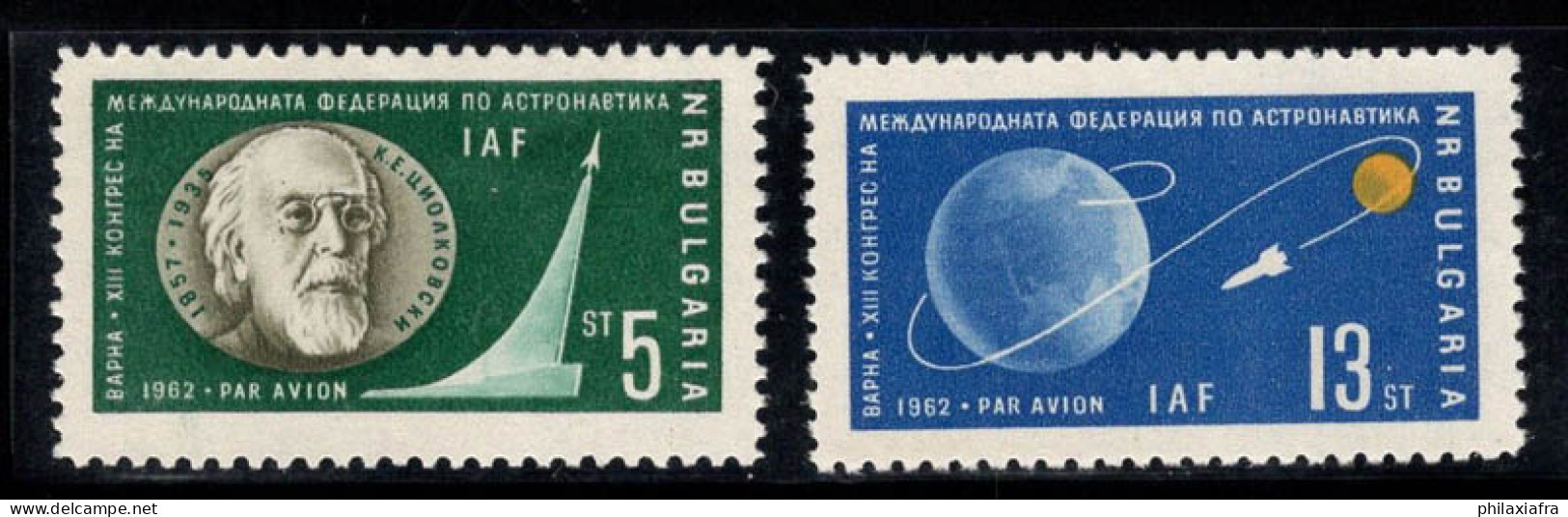 Bulgarie 1962 Mi. 1347-1348 Neuf ** 100% Poste Aérienne Espace - Poste Aérienne