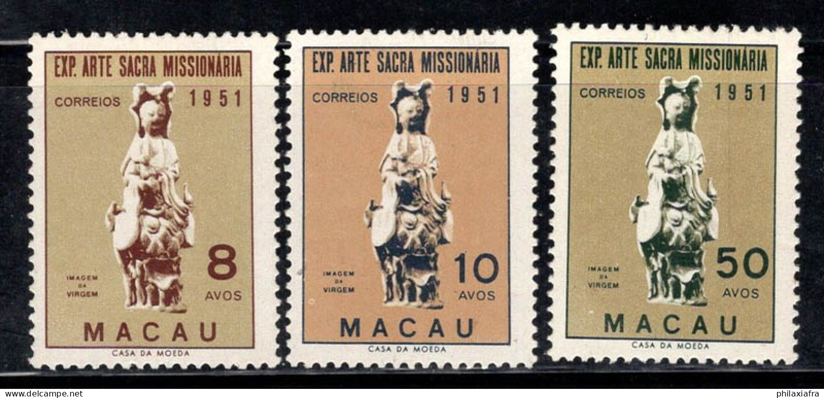 Macao 1953 Mi. 391-393 Neuf * MH 100% Art - Ongebruikt