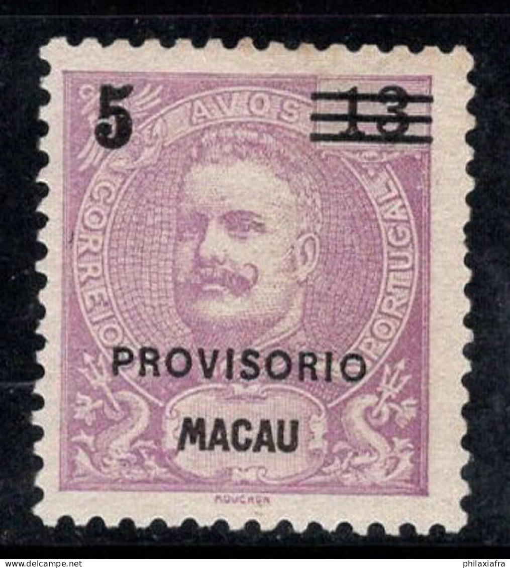 Macao 1900 Mi. 96 Sans Gomme 60% Surimprimé 5 A, Roi Charles - Unused Stamps