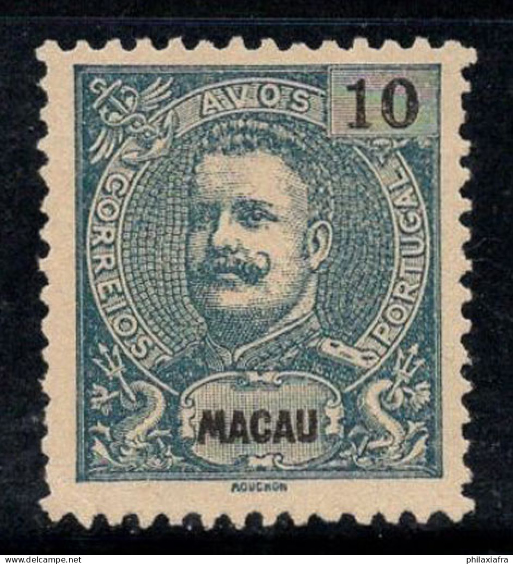 Macao 1898 Mi. 86 Sans Gomme 100% 10 R, Le Roi Charles I - Ungebraucht