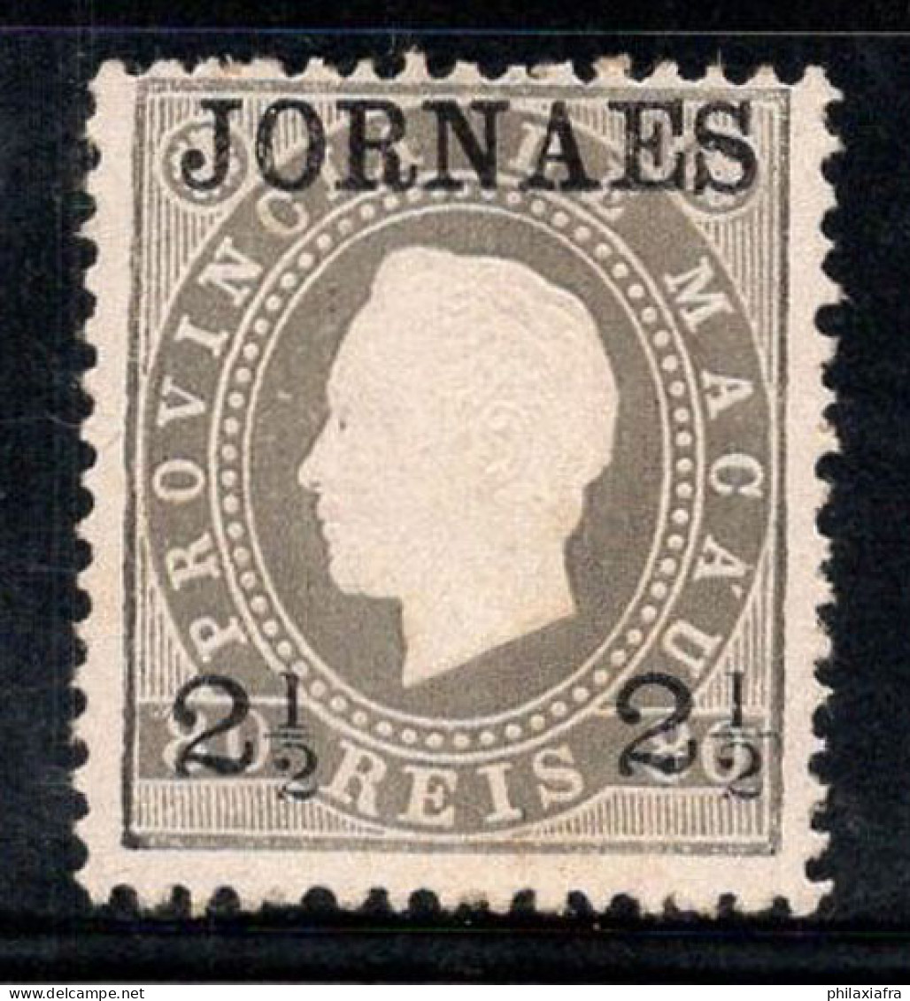 Macao 1892 Mi. 43A Sans Gomme 100% 2 1/2 R, JORNAES - Unused Stamps