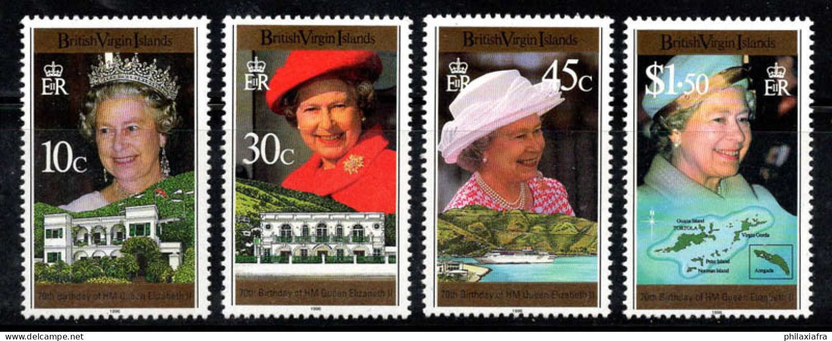 Îles Vierges Britanniques 1996 Mi. 852-855 Neuf ** 100% La Reine Élisabeth II - British Virgin Islands