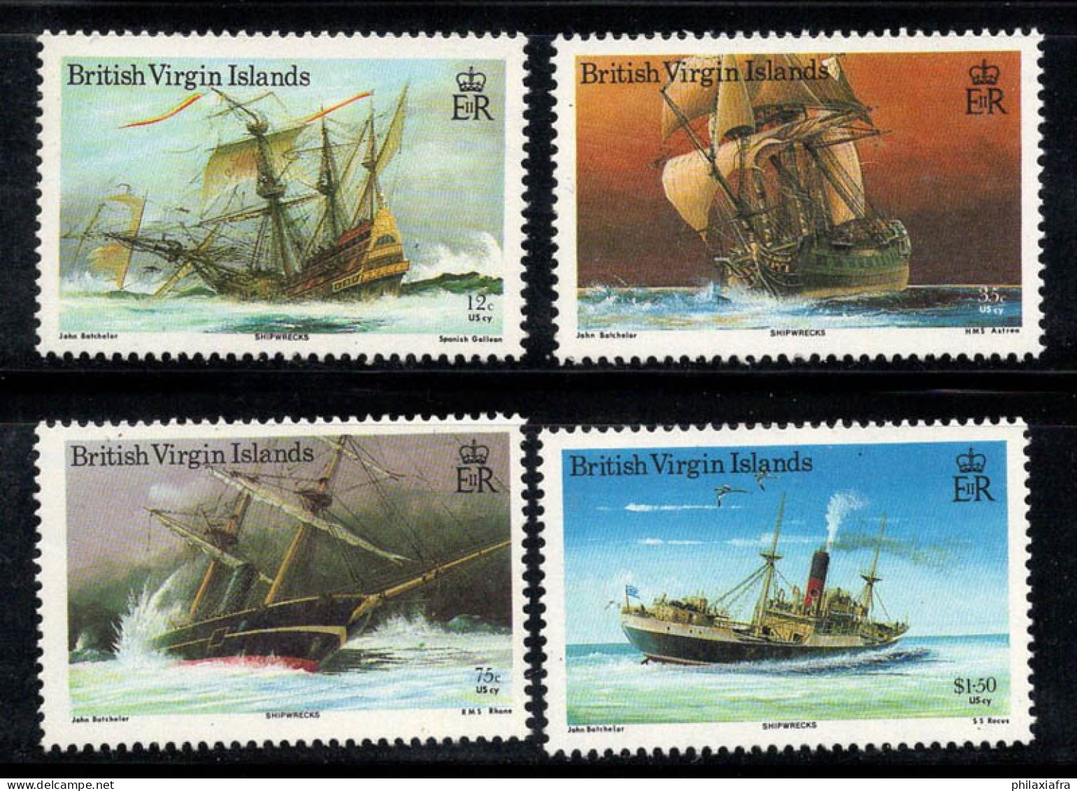 Îles Vierges Britanniques 1987 Mi. 585-588 Neuf ** 100% NAVIRES - British Virgin Islands