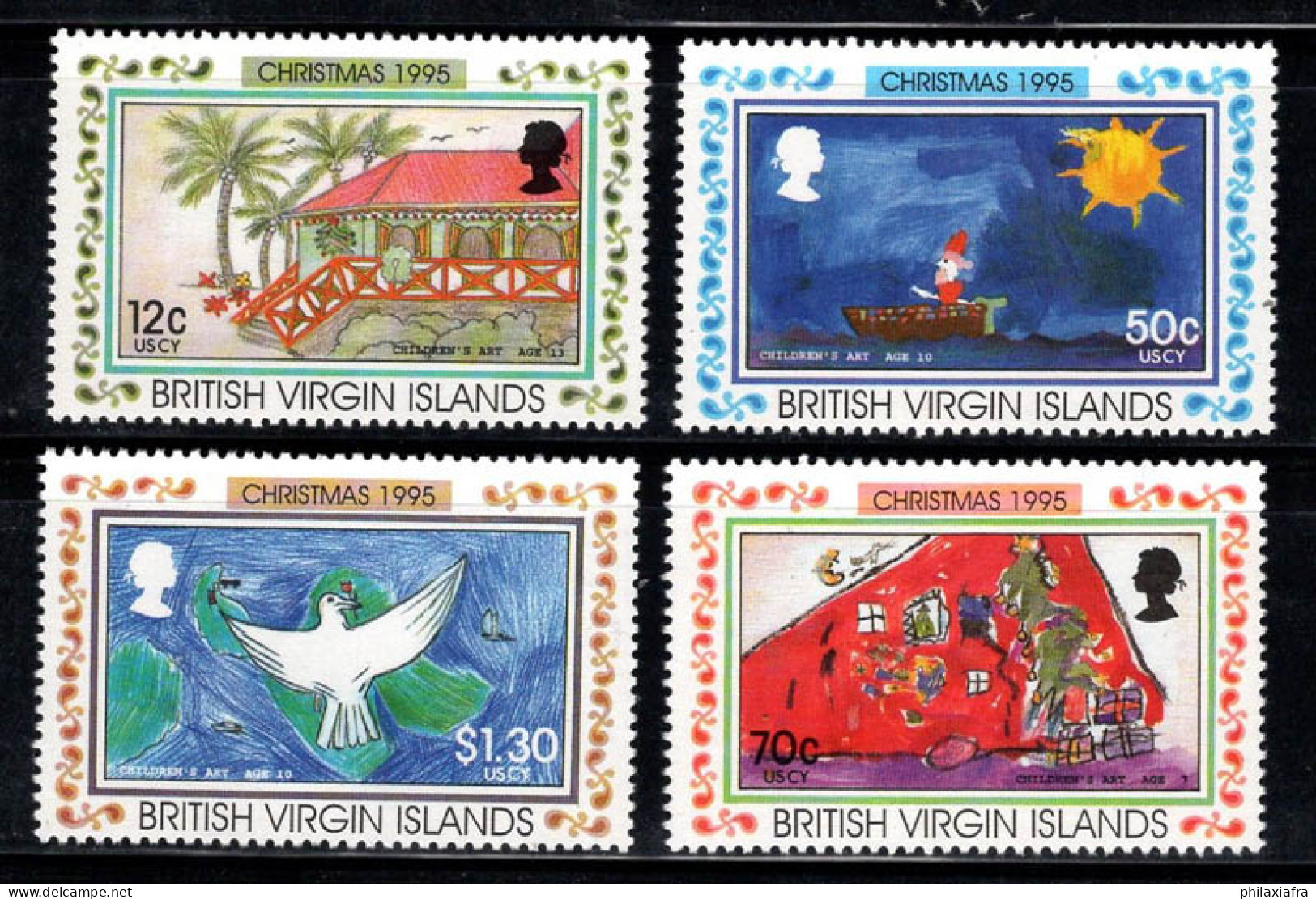 Îles Vierges Britanniques 1992 Mi. 844-847 Neuf ** 100% Noël - British Virgin Islands