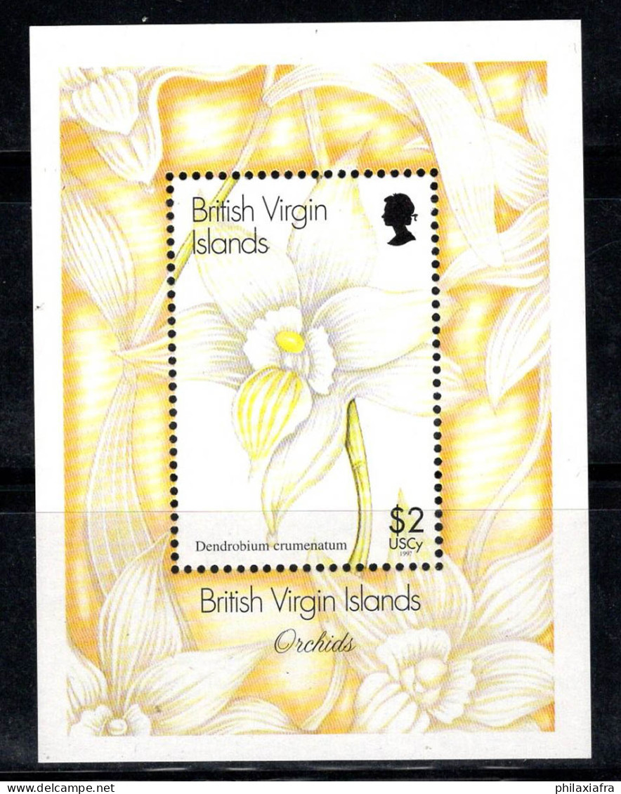 Îles Vierges Britanniques 1997 Mi. Bl. 91 Bloc Feuillet 100% Neuf ** Orchidée, 2 $ - Iles Vièrges Britanniques