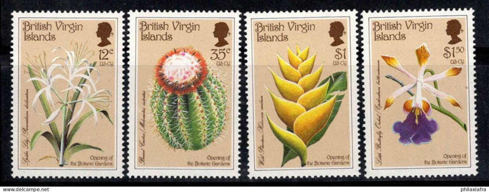 Îles Vierges Britanniques 1987 Mi. 598-601 Neuf ** 100% Cactus, Plantes Succulentes - British Virgin Islands