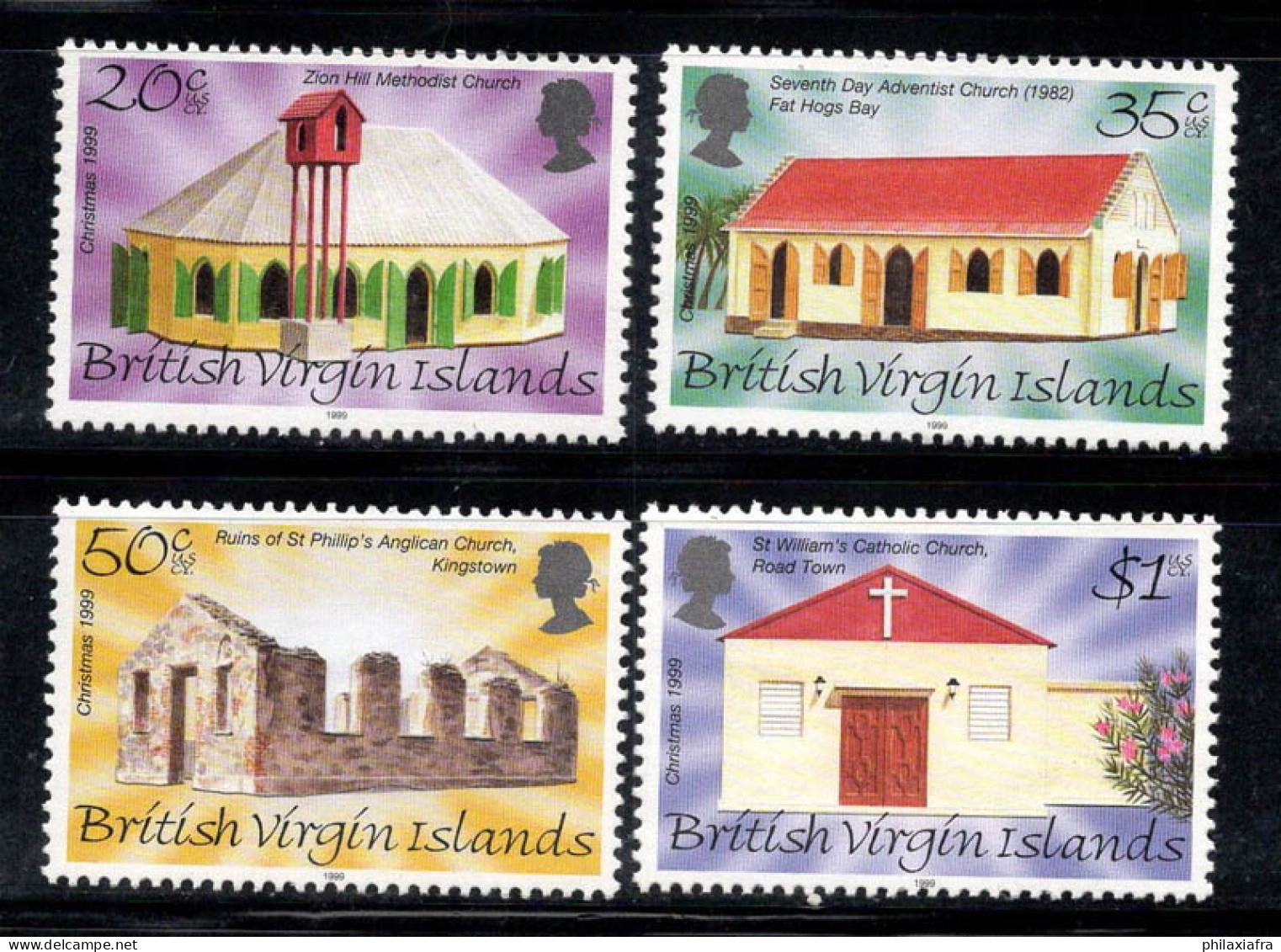 Îles Vierges Britanniques 1999 Mi. 976-979 Neuf ** 100% Noël - British Virgin Islands