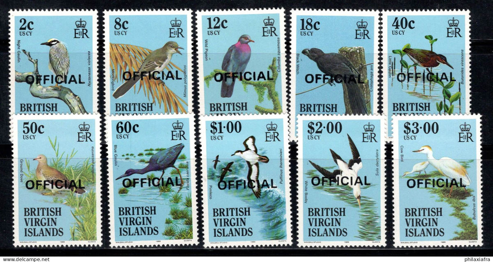 Îles Vierges Britanniques 1986 Neuf ** 100% Service OISEAUX, Faune - British Virgin Islands