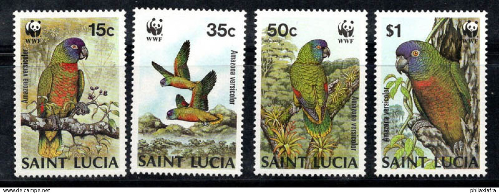 Sainte-Lucie 1987 Mi. 909-912 Neuf ** 100% Perroquets - St.Lucie (1979-...)