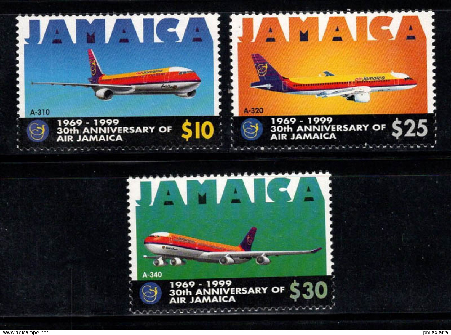 Jamaïque 1999 Mi. 929-931 Neuf ** 100% Aéronef - Jamaica (1962-...)
