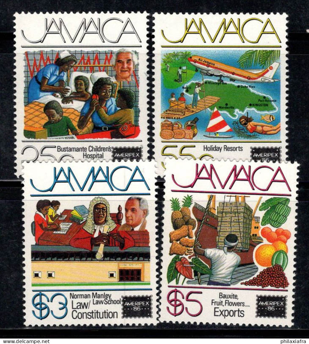 Jamaïque 1986 Mi. 633-636 Neuf ** 100% AMERIPEX, Exposition Philatélique - Jamaica (1962-...)