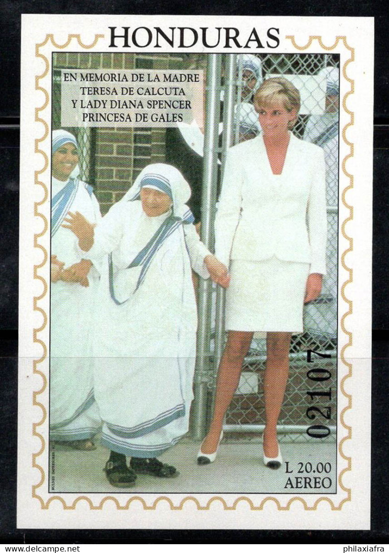 Honduras 1997 Mi. Bl. 59 Bloc Feuillet 100% Neuf ** Poste Aérienne 20 L, Lady Diana - Honduras