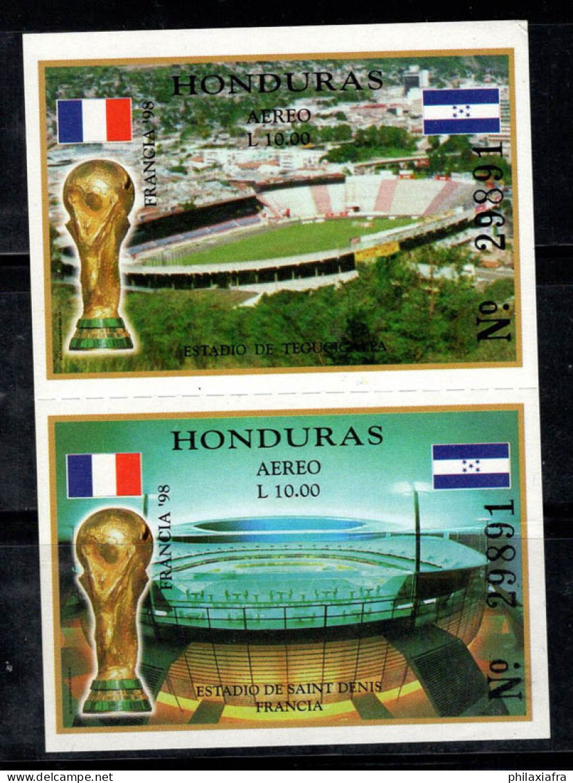 Honduras 1984 Mi. Bl. 61B-62B Bloc Feuillet 40% Neuf ** Coupe Du Monde - Honduras