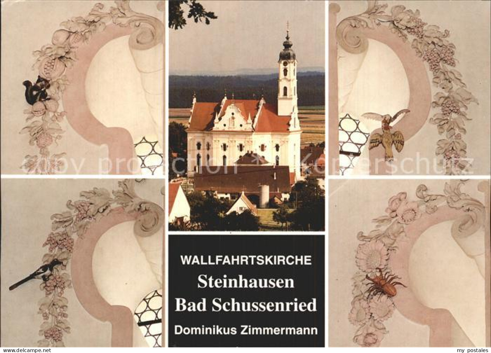 72316846 Bad Schussenried Wallfahrtskirche Steinhausen Tier Stukkaturen In Der O - Bad Schussenried