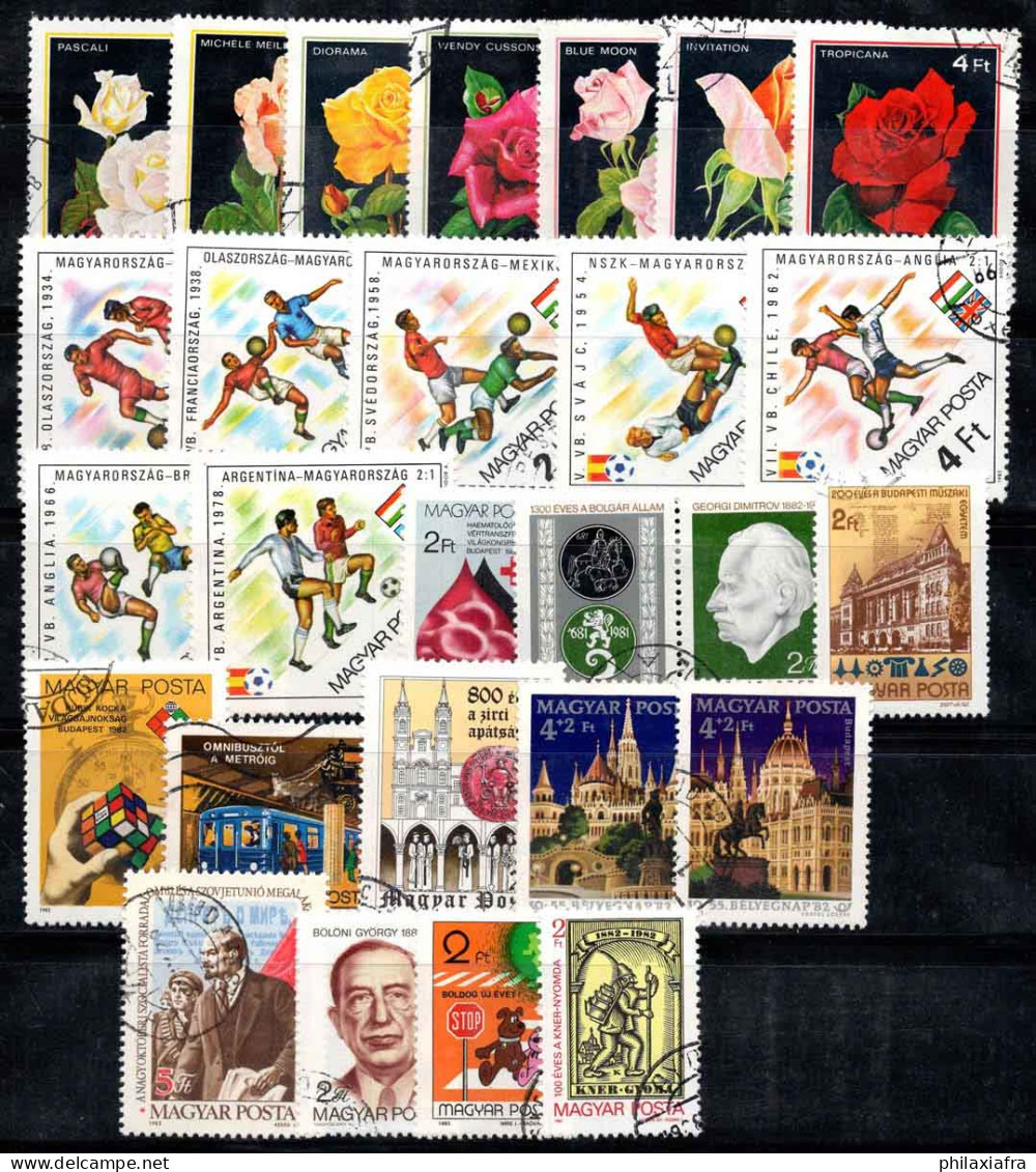 Hongrie 1982 Oblitéré 100% Roses,Football,Rubik's Cube,Personnalité - Used Stamps