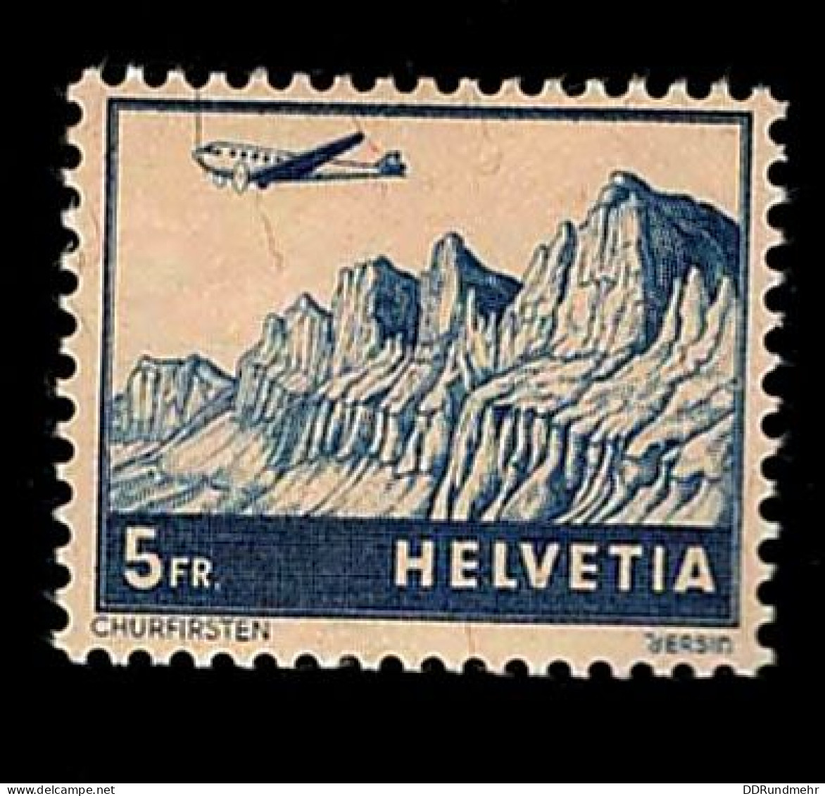 1941 Churfirsten Michel CH 394 Stamp Number CH C34 Yvert Et Tellier CH PA34 Stanley Gibbons CH 422 AFA CH 400 Xx MNH - Nuovi