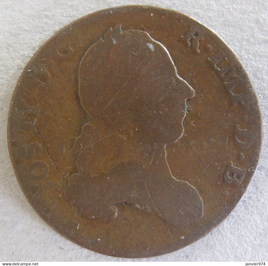 Pays-Bas Autrichiens , 2 Liards 1789 Bruxelles , Joseph II, En Cuivre KM# 31 - 1714-1794 Österreichische Niederlande