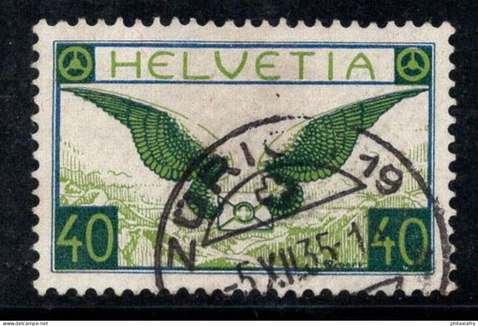 Suisse 1929 Mi. 234z Oblitéré 100% Poste Aérienne 40 C, Ailes - Used Stamps