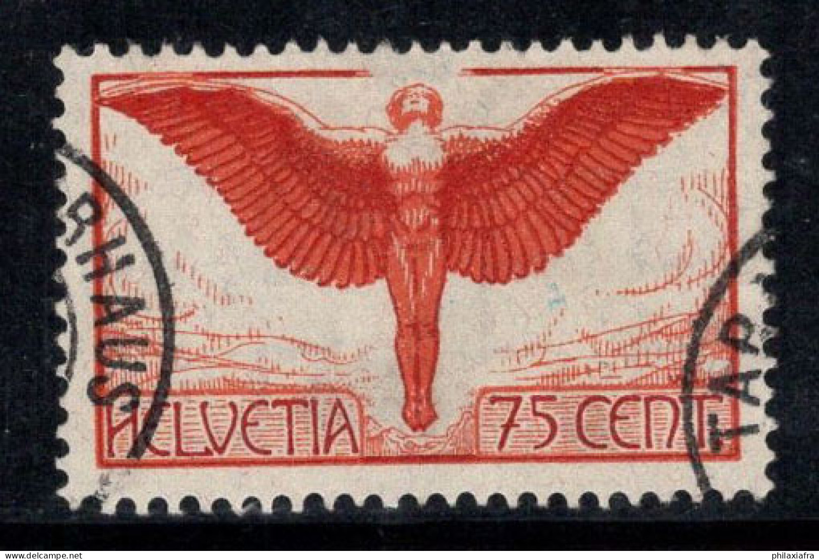 Suisse 1924 Mi. 190x Oblitéré 100% 75 C, Icare Poste Aérienne - Usati