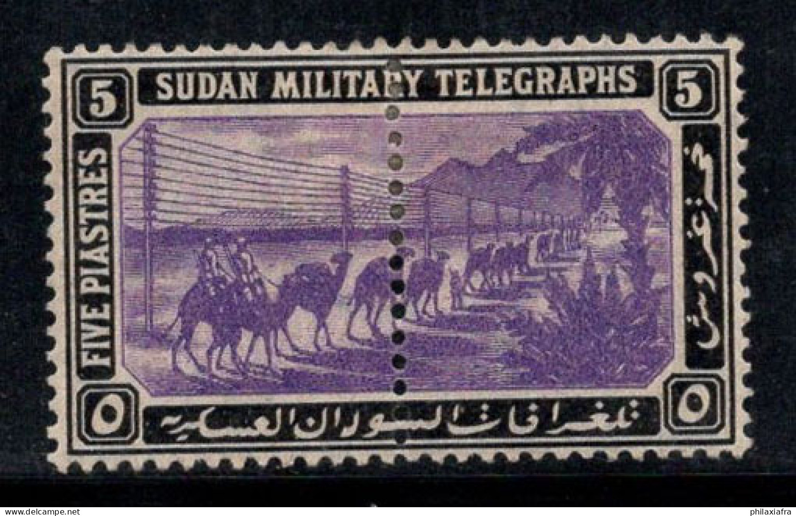 Soudan 1898 Neuf * MH 100% Télégraphe Militaire, 5 P - Soudan (...-1951)