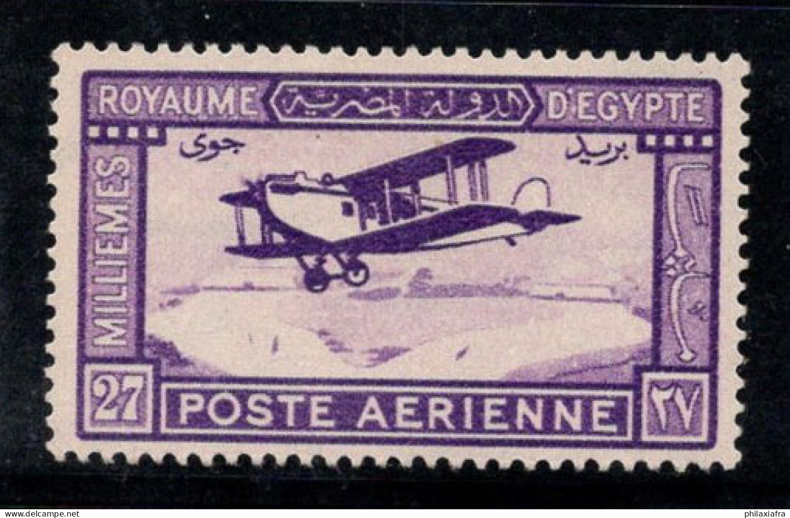Égypte 1926 Mi. 103 Neuf * MH 100% Poste Aérienne 27 M, Avion - Posta Aerea