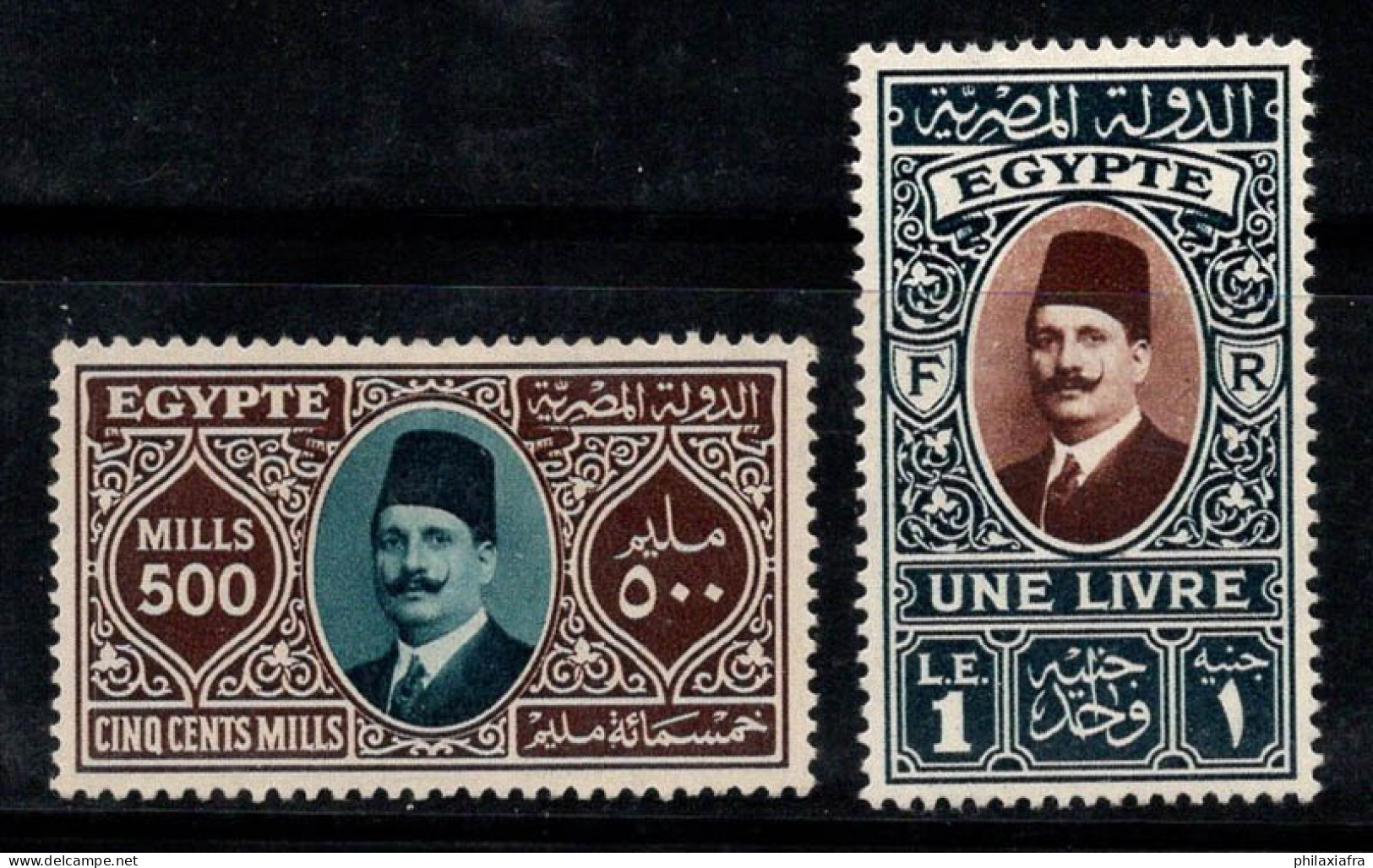 Égypte 1927 Mi. 136-137 Neuf * MH 100% Roi Fouad - Nuovi