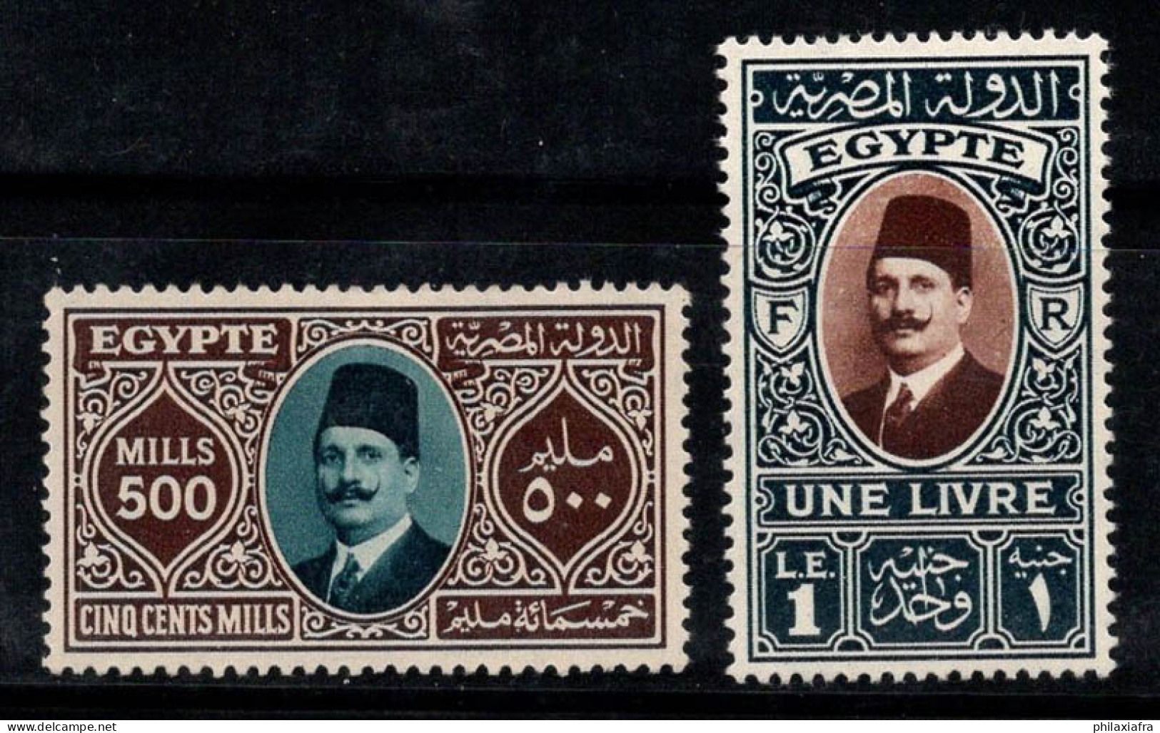 Égypte 1927 Mi. 136-137 Neuf * MH 100% Roi Fouad - Unused Stamps