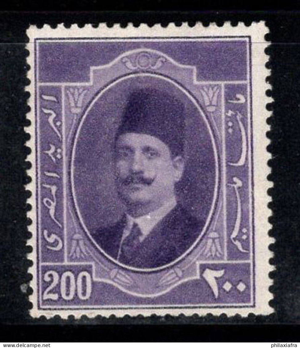Égypte 1923 Mi. 92 Neuf * MH 80% Roi Fouad Ier, 200 M - Ungebraucht