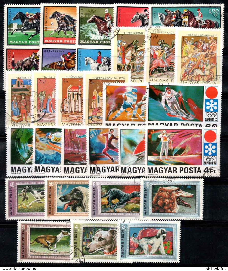 Hongrie 1971-72 Oblitéré 100% Sports équestres,Miniatures,Jeux Olympiques,Chiens - Used Stamps