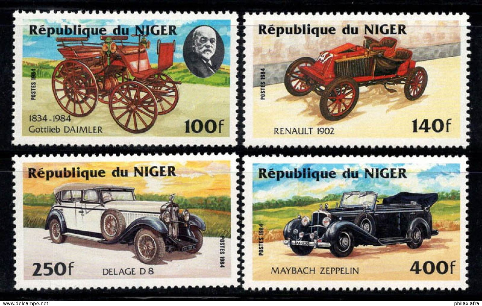 Niger 1984 Mi. 892-95 Neuf ** 100% Voiture, 100 Fr, 140 Fr... - Níger (1960-...)