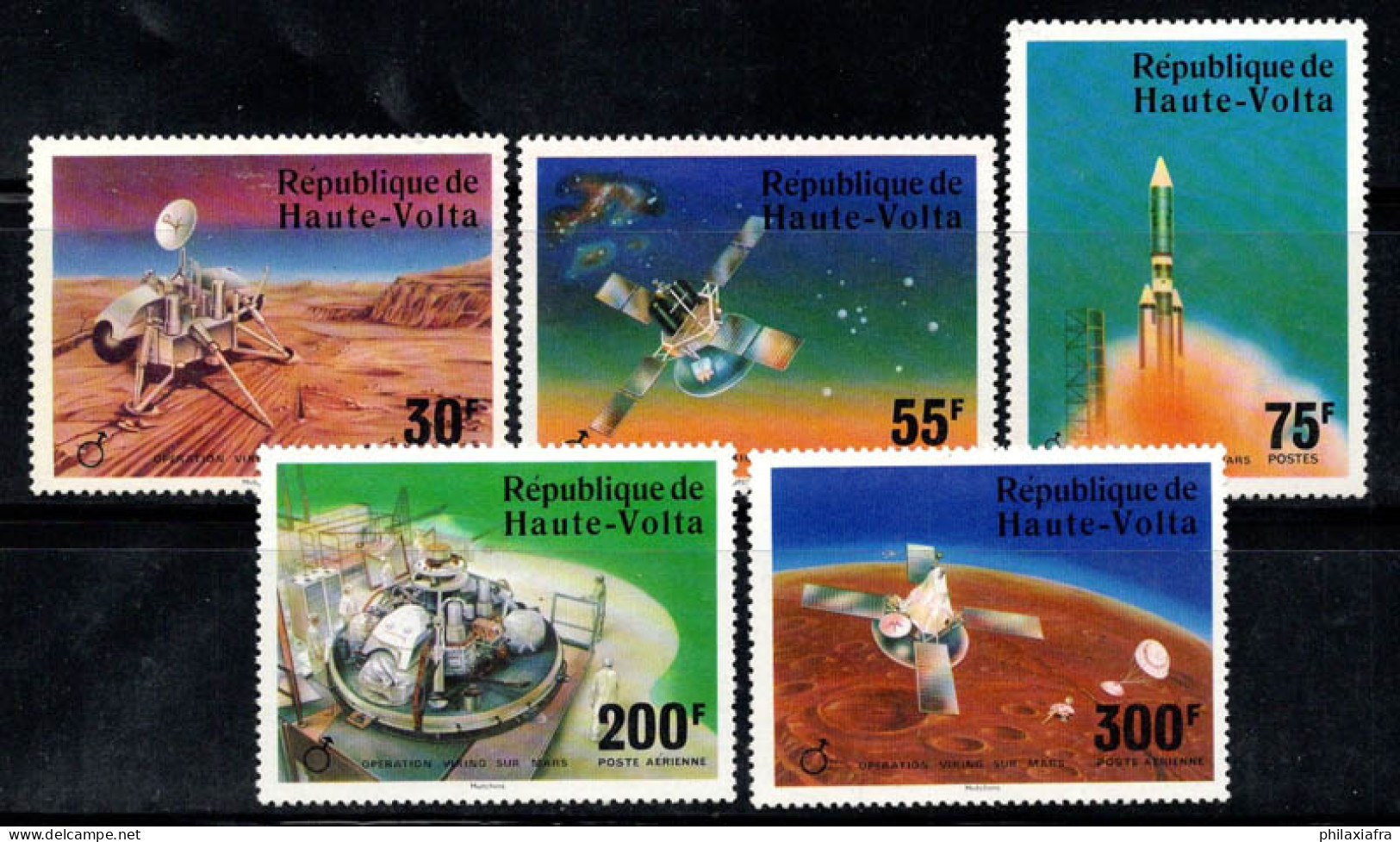 Haute-volta 1976 Mi. 632-36 Neuf ** 100% Sonde Viking Sur Mars - Autres - Afrique