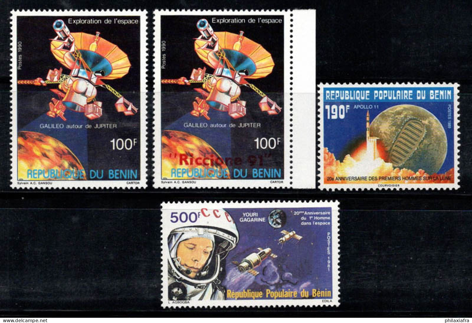 Bénin 1981-91 Mi. 260,494,500,506 Neuf ** 100% Exploration Spatiale - Benin - Dahomey (1960-...)