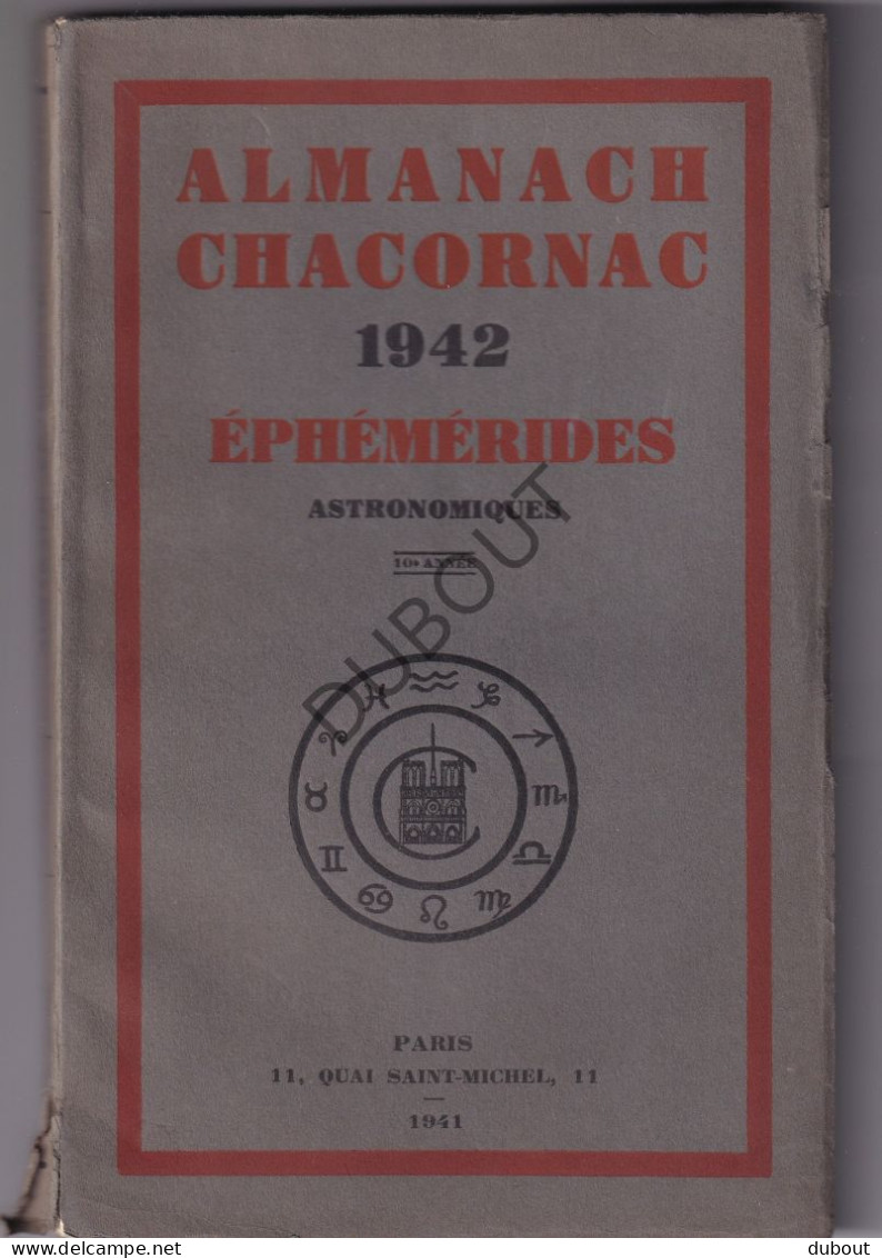 Almanach Chacornac Ephémérides Astronomiques 1942 (S357) - Anciens
